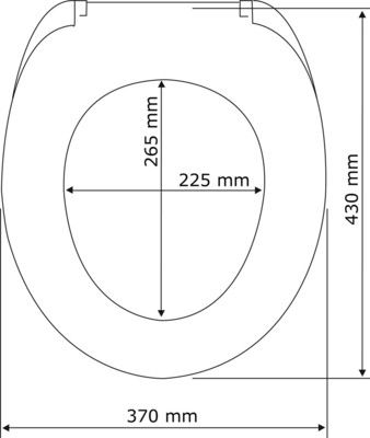 Abattant de WC MDF Gris chêne WENKO