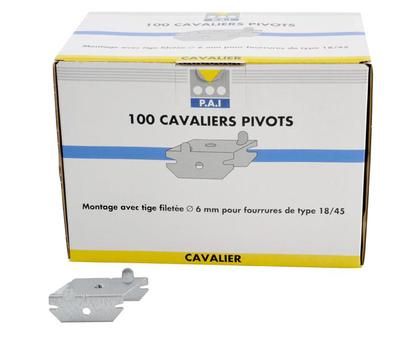 Cavalier pivot/bride pour fourrure F530 par 100