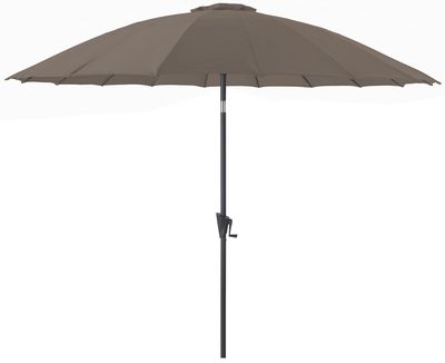 Parasol droit pagode diamètre 3 m taupe ALIZE livraison gratuite à domicile