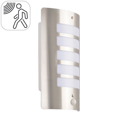 Applique extérieure détecteur HARBOUR Nickel brossé IP44 E27 20W COREP