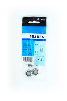 Ecrous inox indesserrables M12 par 4 DESA