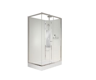 Cabine de douche hydromassante Artic blanc 120 X 80 x 220 cm OCEA