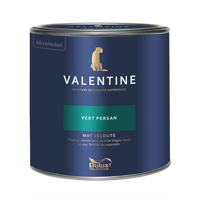 Peinture Valentine  Mat Velouté Vert Persan 2 L - DULUX VALENTINE