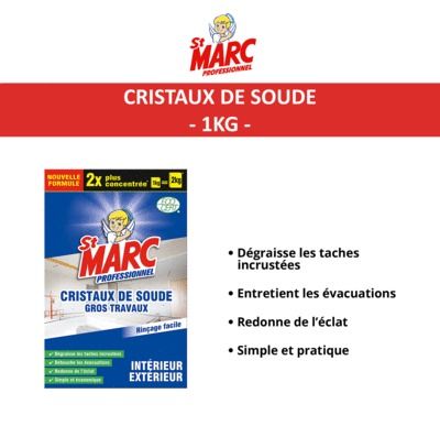 Cristaux de soude Gros travaux 1KG - ST MARC