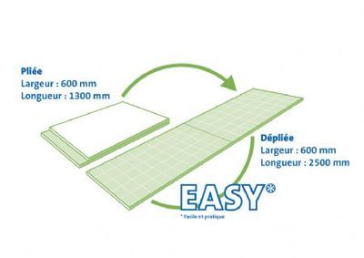 Plaque de plâtre pliable Marine BA13 Easyplac® pour pièce humide 2.50 x 0.60 m PLACOPLATRE