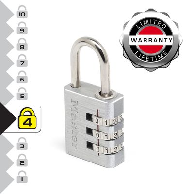 Cadenas à combinaison largeur 30 mm en aluminium MASTER LOCK