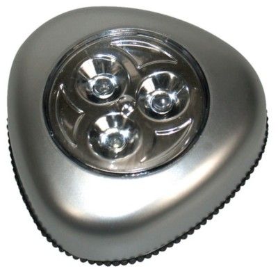 Lampe à poussoir LED grise GEFOM