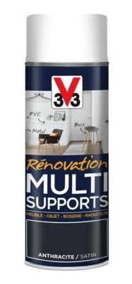 Aérosol de rénovation multisupports finition satinée anthracite 400 ml V33