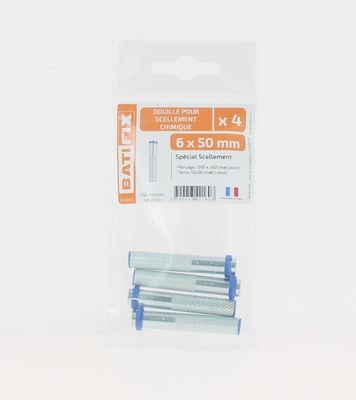 Douilles pour scellement chimique M6 par 4 BATIFIX