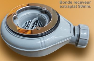 Bonde pour receveur de douche extra-plat 90mm