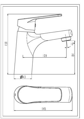 Robinet de salle de bain Or Full Bas - ESSEBAGNO