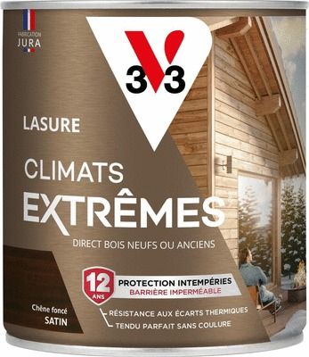 Lasure Climats Extrêmes® 12 ans chêne foncé 0,75 L V33