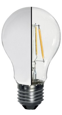 Ampoule LED E27 classe énergétique A 4W = 880 lumens blanc chaud FOXLIGHT