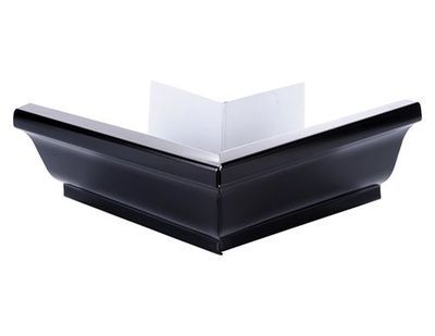 Angle extérieur aluminium noir dév.33 mm pour gouttière SCOVER PLUS