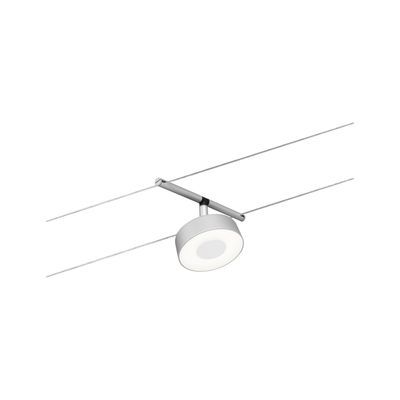 Spots sur câbles LED kit 5x5W 3000K 12V chrome dépoli WIRE CIRCLE CORDUO PAULMANN