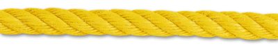 Cordage polypropylène jaune résistance 1060 kg diamètre 8 mm vendu au mètre CHAPUIS