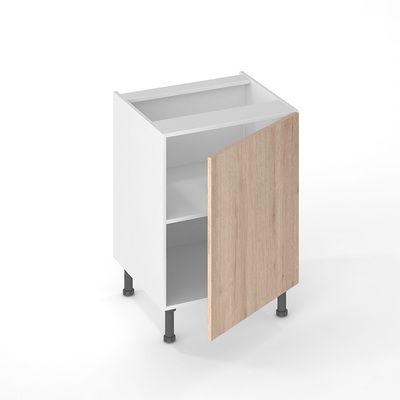 Porte effet bois pour meuble de cuisine Nature syncron naturel 70 x 60 cm OFITRES
