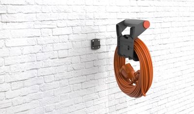 Support câble avec rallonge électrique 30m transportable et fixable au mur GAO