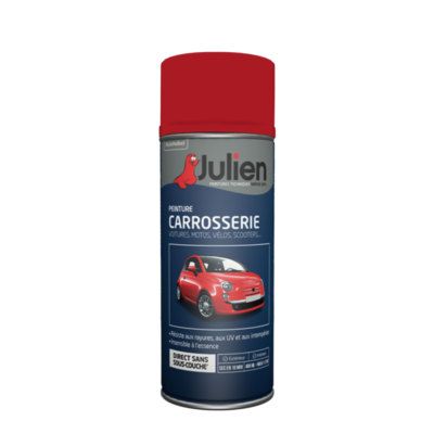 Peinture en Aérosol carrosserie rouge diable RAL 37090 400 ml - JULIEN