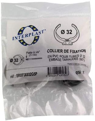 Colliers lyre diamètre 32 mm par 5