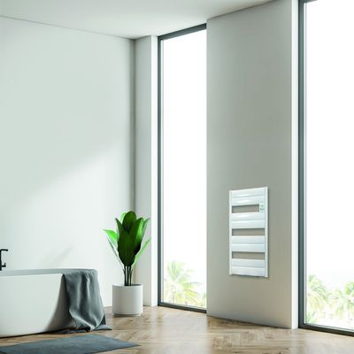 Sèche-serviette Nola avec thermostat électronique 500 W + 1000 W soufflant Blanc CHAUFELEC