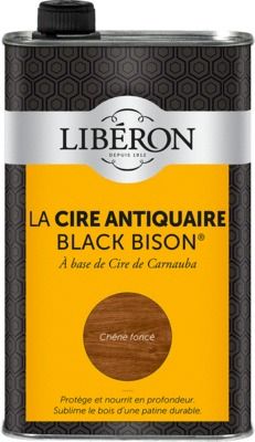 Cire antiquaire liquide "Black Bison" chêne foncé 1 l LIBERON