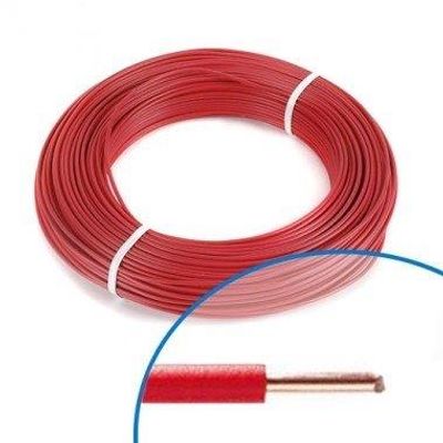 Fil HO7V-U 1 x 2,5 mm² 100 m rouge