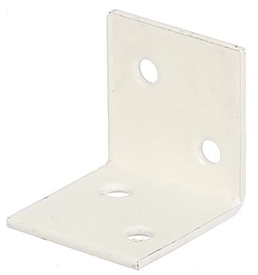 Equerre large côtés égaux blanche 30 x 30 x 30 mm