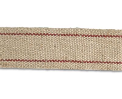 Sangle jute écru rayée largeur 85 mm