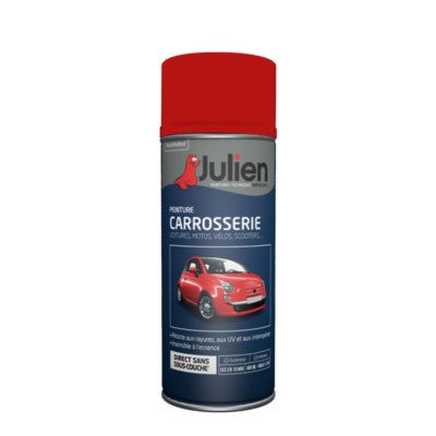 Peinture en Aérosol carrosserie rouge vif RAL 37092 400 ml - JULIEN