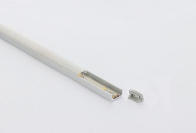 Profilé de ruban LED aluminium 1m en saillie GEFOM