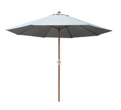 Parasol droit diamètre 3m ecru en eucalyptus PROLOISIRS livraison gratuite à domicile