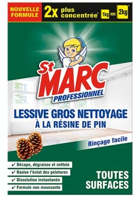 Lessive Gros travaux résine pin  1KG - ST MARC