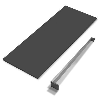 Plan de travail anthracite mat avec renfort 60 cm