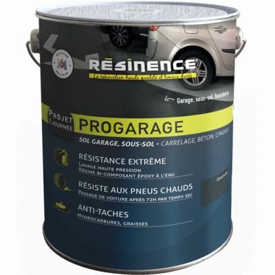 Peinture sol PROGARAGE graphite 2 l - RESINENCE