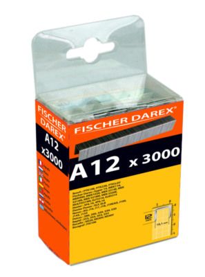 Agrafes A12 12 mm par 3000 FISCHER DAREX