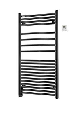 Radiateur sèche-serviettes à inertie fluide Angora 500 Watts RF Noir ACOVA