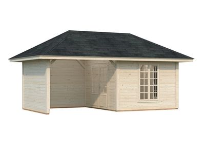 Abri de jardin Bianca SET 9 Marron 16,6 m2 Traité marron PALMAKO Livraison incluse domicile