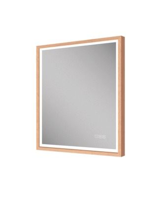 Miroir en bois lumineux 75 X 60 cm Swann Wood MP GLASS