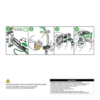 Prise RJ45 grade 2 catégorie 5 blindé blanc - Asfora SCHNEIDER ELECTRIC