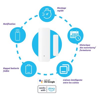 Détecteur d'ouverture WIFI SEDEA