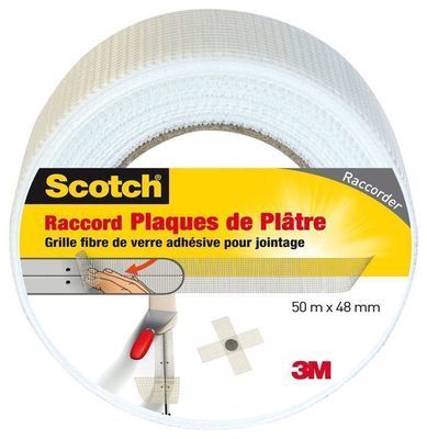 Bande raccord pour plaques de plâtre 50m x 48mm SCOTCH