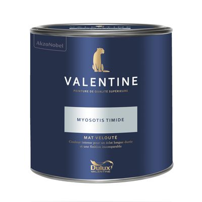 Peinture Valentine  Mat Velouté Myosotis Timide 2 L - - DULUX VALENTINE