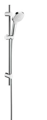 Combiné barre de douche MySelect E Vario Chrome/Blanc HANSGROHE