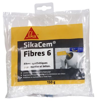 Fibres synthétiques pour béton et mortier SikaCem 150 gr - SIKA