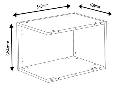 Caisson Creo angle nebraska 384 x 400 x 580 mm OFITRES