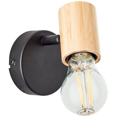 Spot orientable noir bambou E27 40W KERRY BRILLIANT