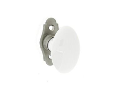 Bouton de fenêtre en porcelaine blanc ALPERTEC