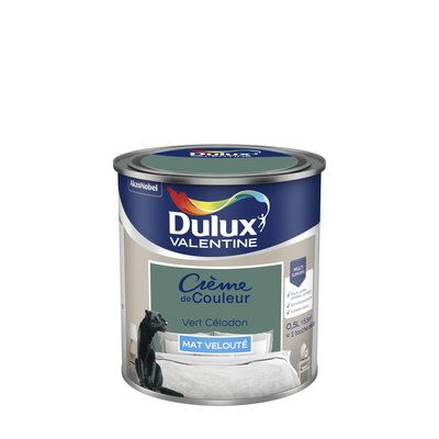 Peinture Crème de Couleur Vert Céladon mat 500 ml - DULUX VALENTINE