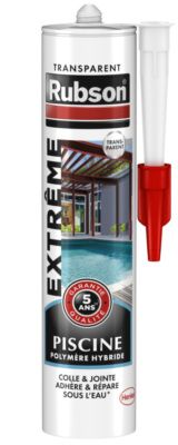 Mastic d'étanchéité Extrême spécial piscine transparent 280 ml RUBSON